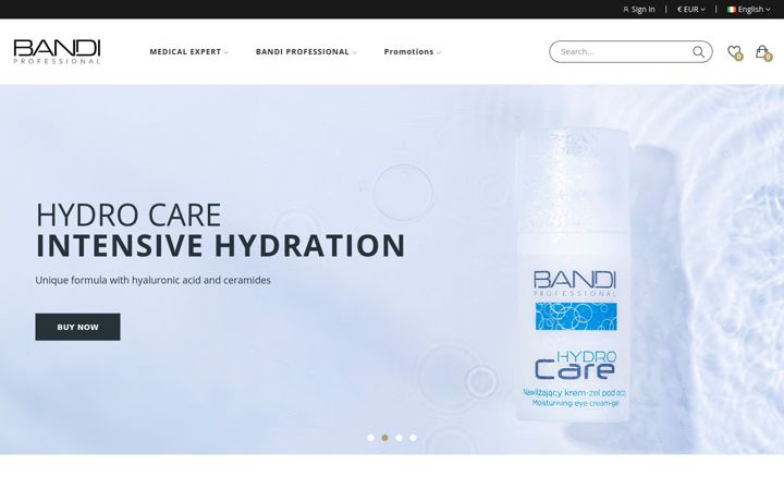 Screenshot of bandi-cosmetics.com