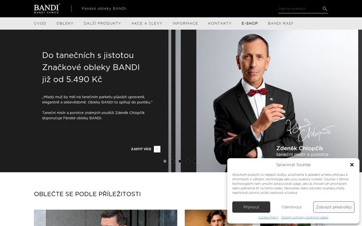 Screenshot of bandi.cz