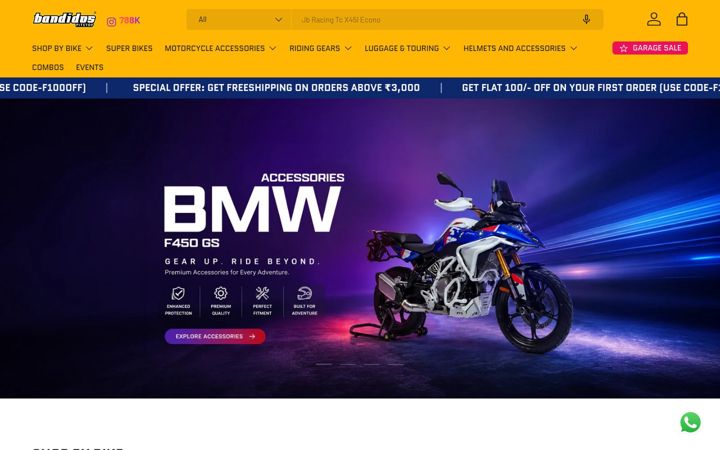 Posnetek zaslona bandidospitstop.com