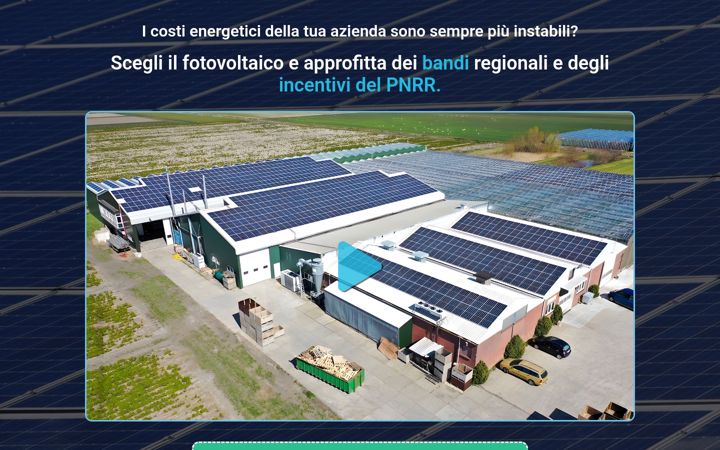 Screenshot of bandiecontributifotovoltaico.it