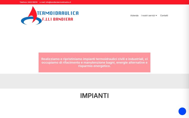 Screenshot of bandieratermoidraulica.it