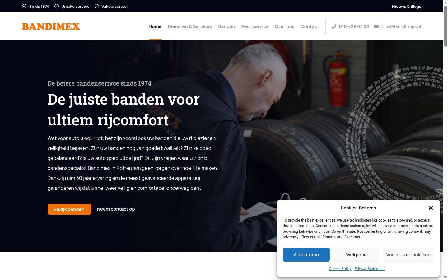 Screenshot tal-banner tal-kunsens muri qabel kwalunkwe interazzjoni