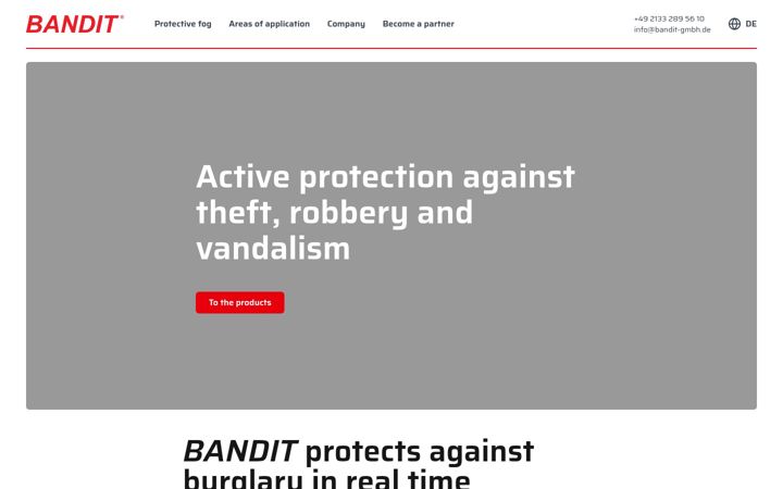 Capture d'écran de bandit-gmbh.de
