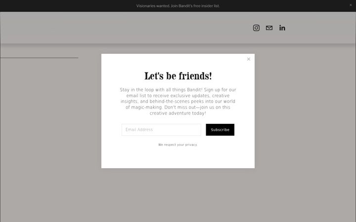 Screenshot of banditcontent.com