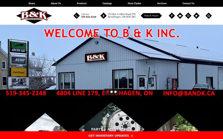 Screenshot of bandk.ca