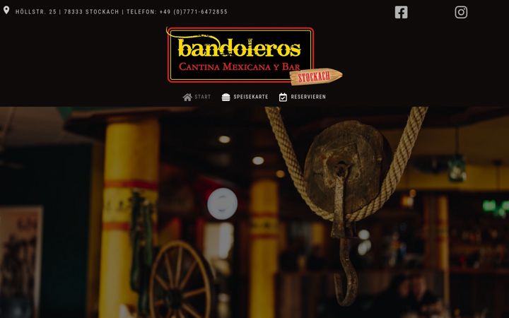 Screenshot of bandoleros-stockach.eu