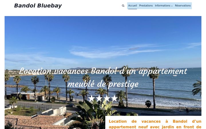 Screenshot of bandolplage.fr
