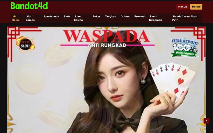 Screenshot of bandot4dslot.com