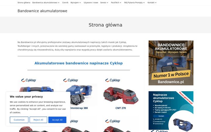 Screenshot του bandownice.pl