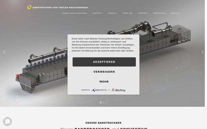 Screenshot of bandtrockner.com