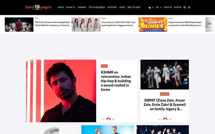 Screenshot of bandwagon.asia