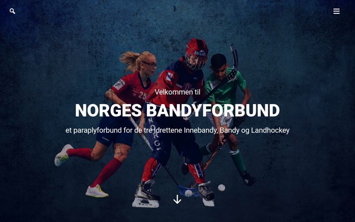 Screenshot of bandyforbundet.no