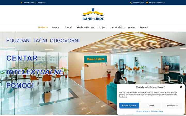 Screenshot of bane-libre.rs