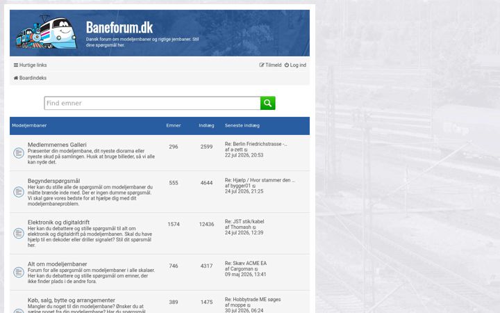 Screenshot of baneforum.dk