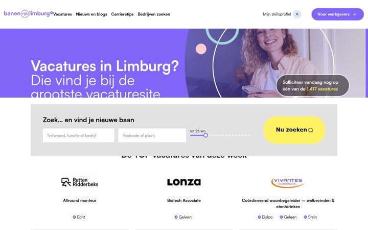 Screenshot of banenrijklimburg.nl