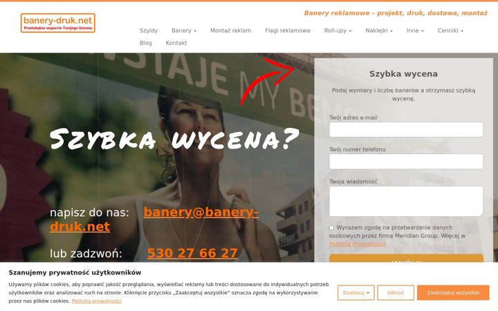 Screenshot of banery-druk.net