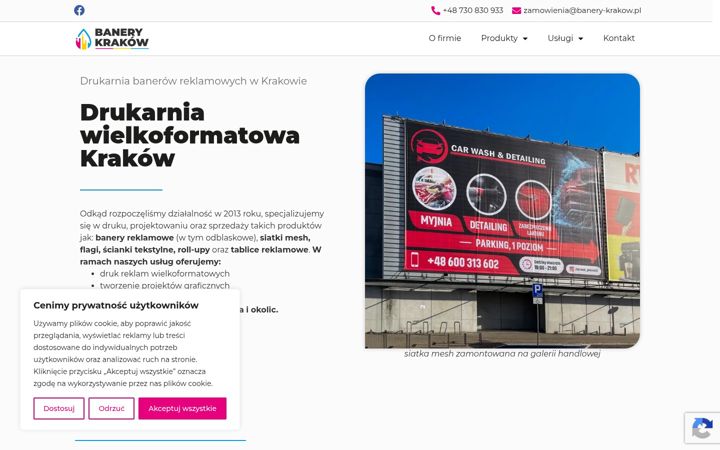 Screenshot of banery-krakow.pl