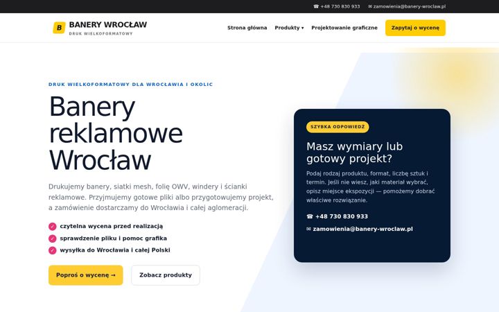 Screenshot του banery-wroclaw.pl
