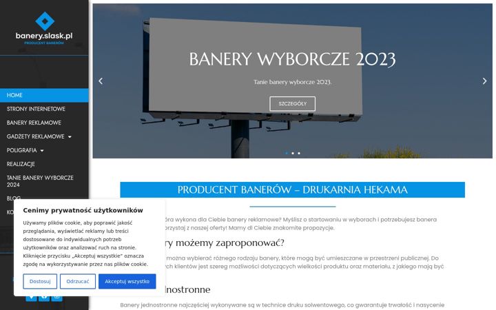 Screenshot of banery.slask.pl