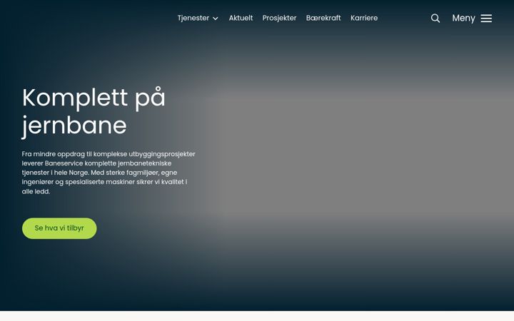 Screenshot of baneservice.no