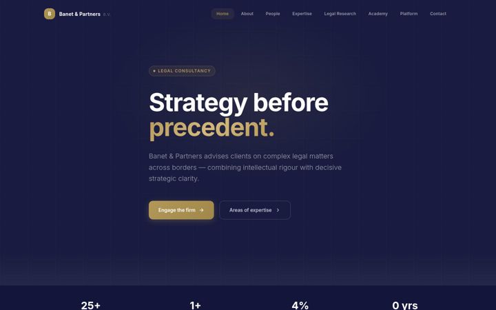 Screenshot of banetpartners.com