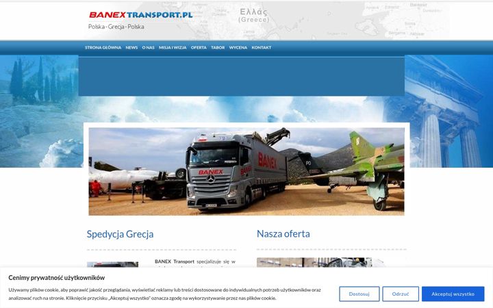 Screenshot of banextransport.pl