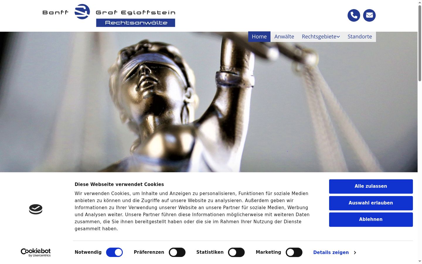 Screenshot του banner συγκατάθεσης που εμφανίστηκε πριν από οποιαδήποτε αλληλεπίδραση