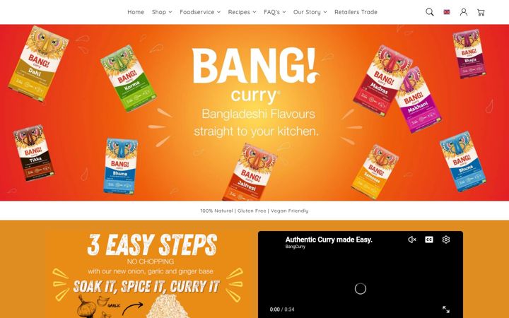Screenshot of bangcurry.com