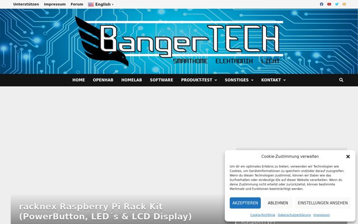 Captura de ecrã de bangertech.de