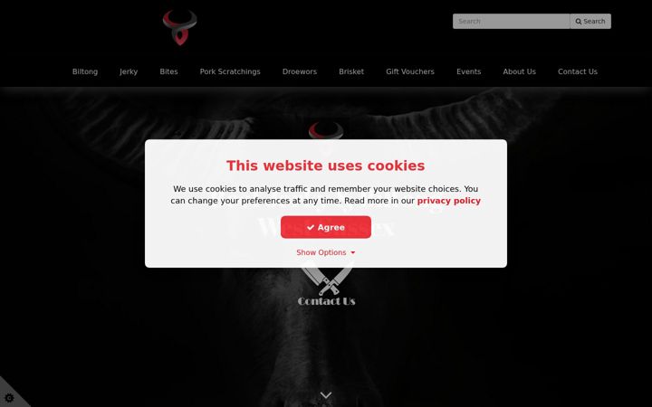 Screenshot of banginbeef.co.uk