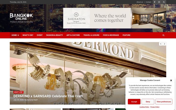 Screenshot of bangkok-online.com