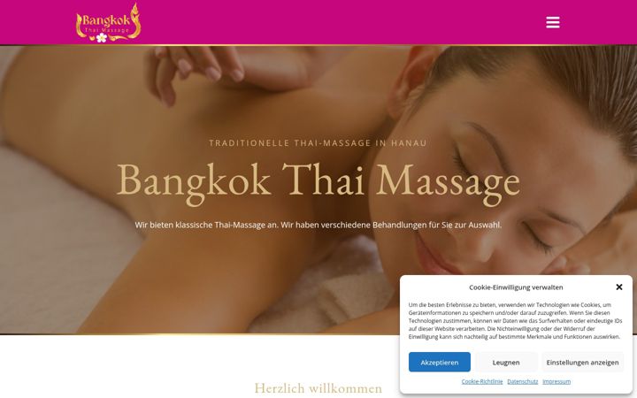 Screenshot of bangkok-thai-massage-hanau.de