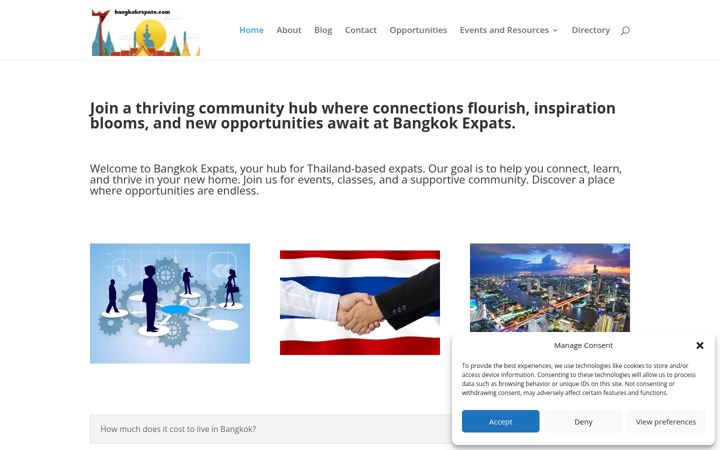 Screenshot of bangkokexpats.com