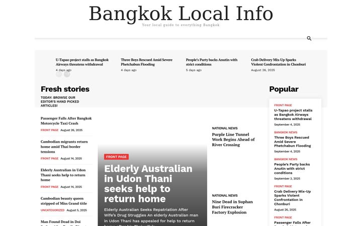 Screenshot of bangkoklocal.info