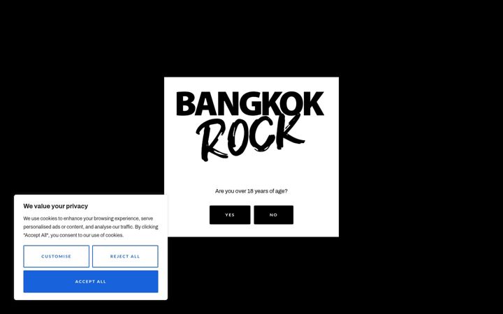 Screenshot of bangkokrock.com