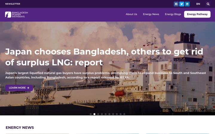 Screenshot of bangladeshpowerpathways.com