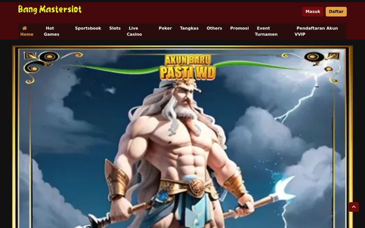 Captura de ecrã de bangmasterslot.com