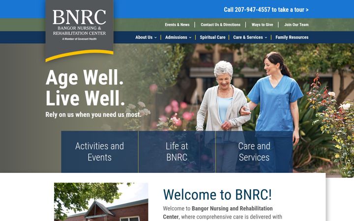 Screenshot of bangornrc.com