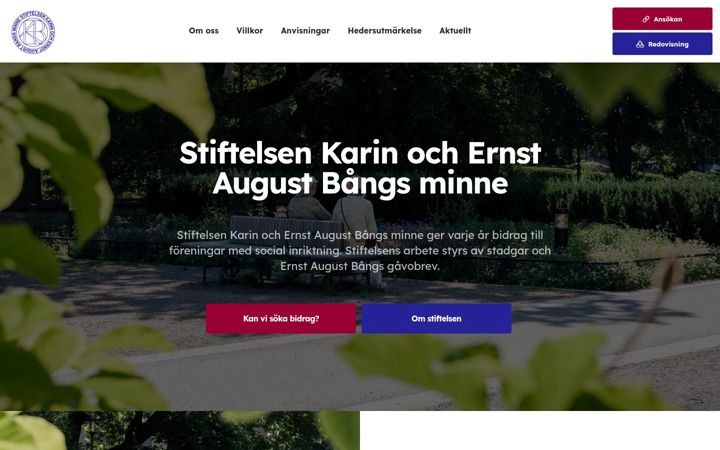 Screenshot of bangs-stiftelse.se