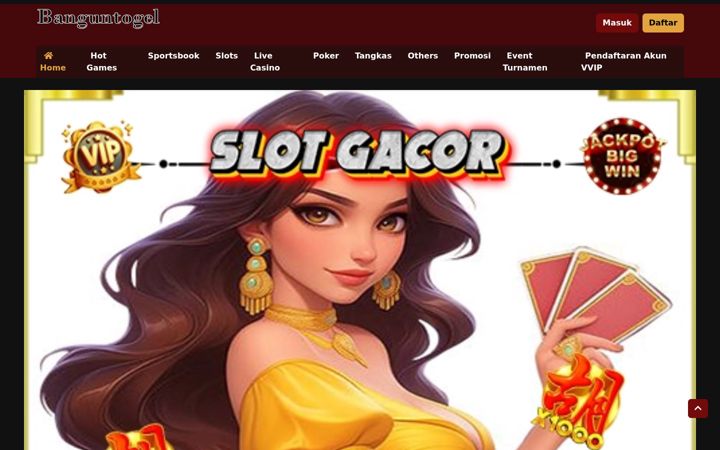 Screenshot of banguntogel.com