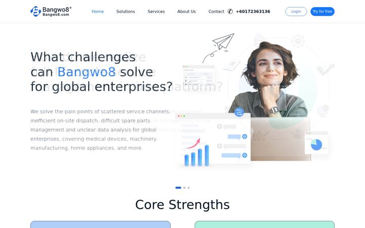 Screenshot of bangwo8.com