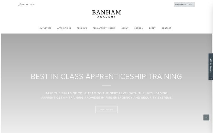 Screenshot von banhamacademy.co.uk
