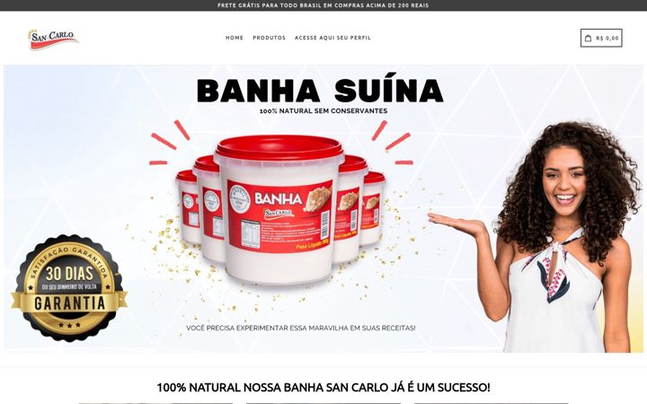 Screenshot of banhapura.com.br