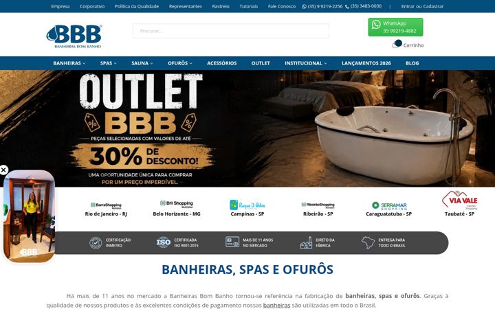 Skärmbild av banheirasbombanho.com.br