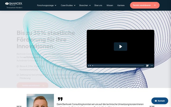 Screenshot of banhoek-consulting.de