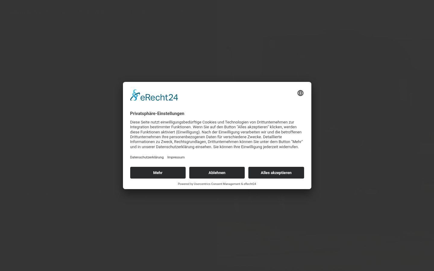 Screenshot tal-banner tal-kunsens muri qabel kwalunkwe interazzjoni