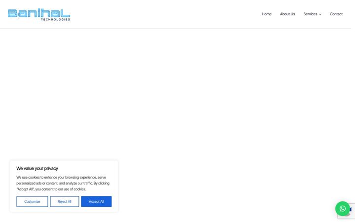 Screenshot of banihaltechnologies.com