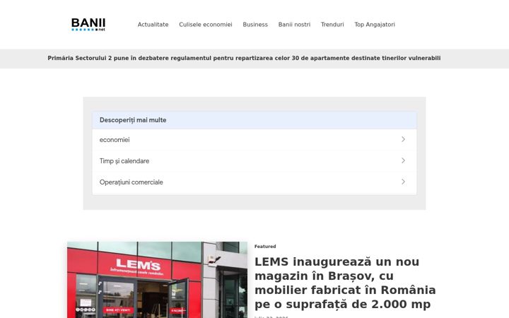 Screenshot of banii.net