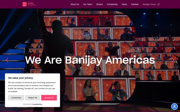 Screenshot of banijayamericas.com