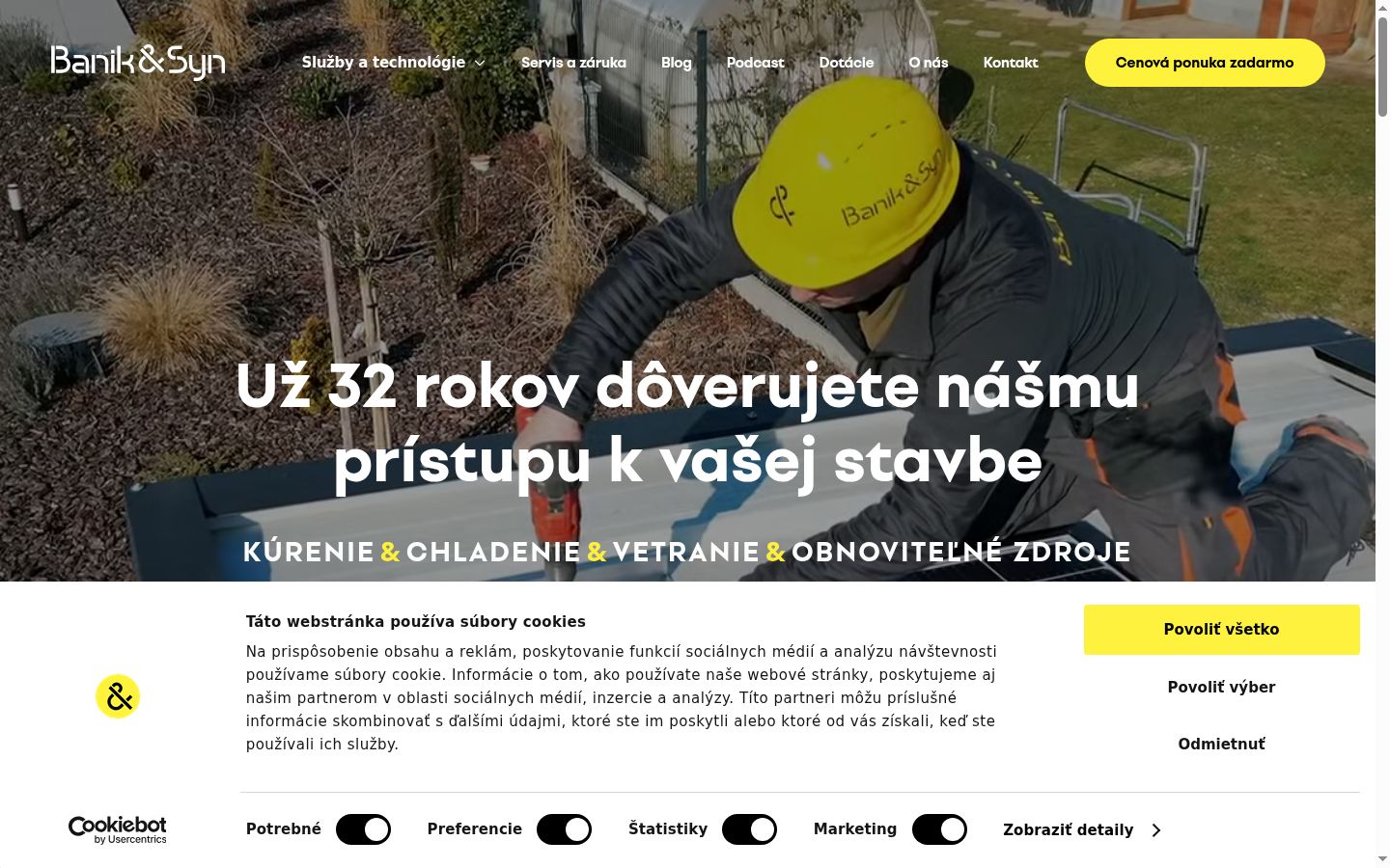 Screenshot tal-banner tal-kunsens muri qabel kwalunkwe interazzjoni